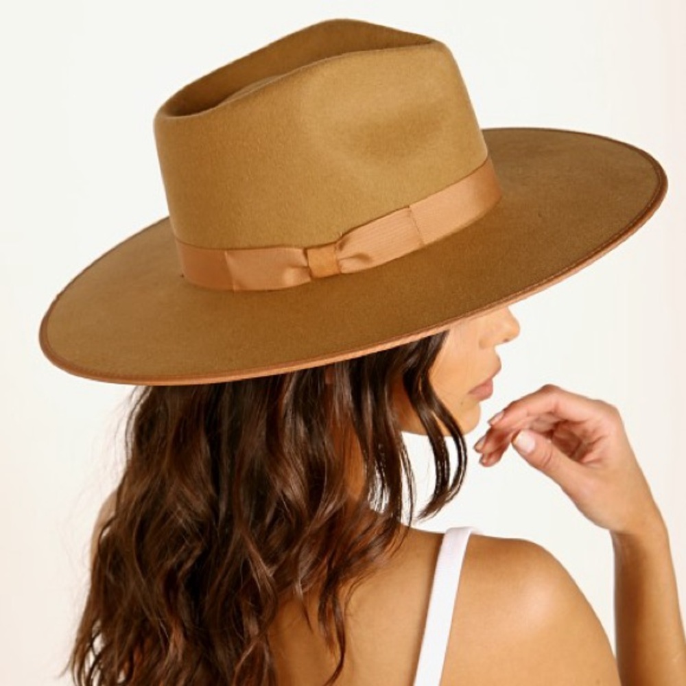 Lack of Color Teak Rancher Brown Tan Felt Wool Wide Brim Hat